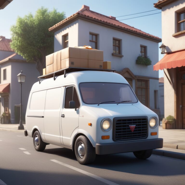 Delivery Van on a Sunny Day